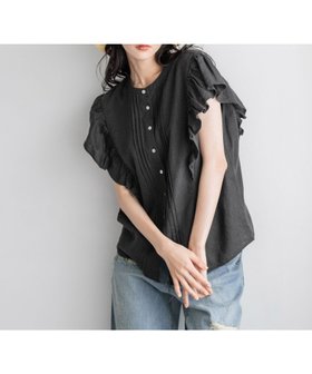 【ローリーズファーム/LOWRYS FARM】 ノルマンディブラウス人気、トレンドファッション・服の通販 founy(ファニー) ファッション Fashion レディースファッション WOMEN トップス・カットソー Tops/Tshirt シャツ/ブラウス Shirts/Blouses おすすめ Recommend デニム Denim フランス France フリル Frills ボトム Bottom リネン Linen |ID:prp329100003975650