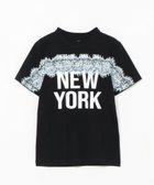 【スリーワン フィリップリム/3.1 Phillip Lim】の「NEW YORK」グラフィックプリントTシャツ 人気、トレンドファッション・服の通販 founy(ファニー) ファッション Fashion レディースファッション WOMEN トップス・カットソー Tops/Tshirt シャツ/ブラウス Shirts/Blouses ロング / Tシャツ T-Shirts グラフィック Graphic プリント Print レース Race thumbnail BLACK|ID: prp329100003980317 ipo3291000000026334648