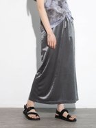 【ラシュッド/LASUD】のサテンナロースカート 人気、トレンドファッション・服の通販 founy(ファニー) ファッション Fashion レディースファッション WOMEN スカート Skirt サテン Satin スリット Slit エレガント 上品 Elegant thumbnail ブラック|ID: prp329100003980456 ipo3291000000027866618