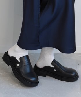 【アイモハ/aimoha】の【shoes365】厚底スリッパ風レザーシューズ 人気、トレンドファッション・服の通販 founy(ファニー) ファッション Fashion レディースファッション WOMEN シューズ Shoes シンプル Simple スリッパ Slipper フィット Fit 厚底 Platforms |ID:prp329100003982831