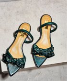 【ル タロン/Le Talon】のGRISE EDGEスタッズリボンサンダル 人気、トレンドファッション・服の通販 founy(ファニー) ファッション Fashion レディースファッション WOMEN サンダル Sandals シューズ Shoes フォルム Form フラット Flat ポインテッド Pointed ミュール Mule メタル Metal ラップ Wrap リボン Ribbon thumbnail グリーン|ID: prp329100003982850 ipo3291000000026326111