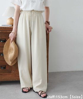 【ディスコート/Discoat】の《新色追加/7サイズ展開》-3kg見え!とろみイージーパンツ【ユニセックス】 人気、トレンドファッション・服の通販 founy(ファニー) ファッション Fashion レディースファッション Fashion for Women パンツ Pants & Trousers とろみ Fluid, Flowy Fabric ギャザー Gathered, Ruffled フロント Front, Front Design ポケット Pocket, Pocket Detail メンズ Men's, Menswear リラックス Relax, Relaxed Fit 楽ちん Easy Fit, Comfortable |ID:prp329100003983343