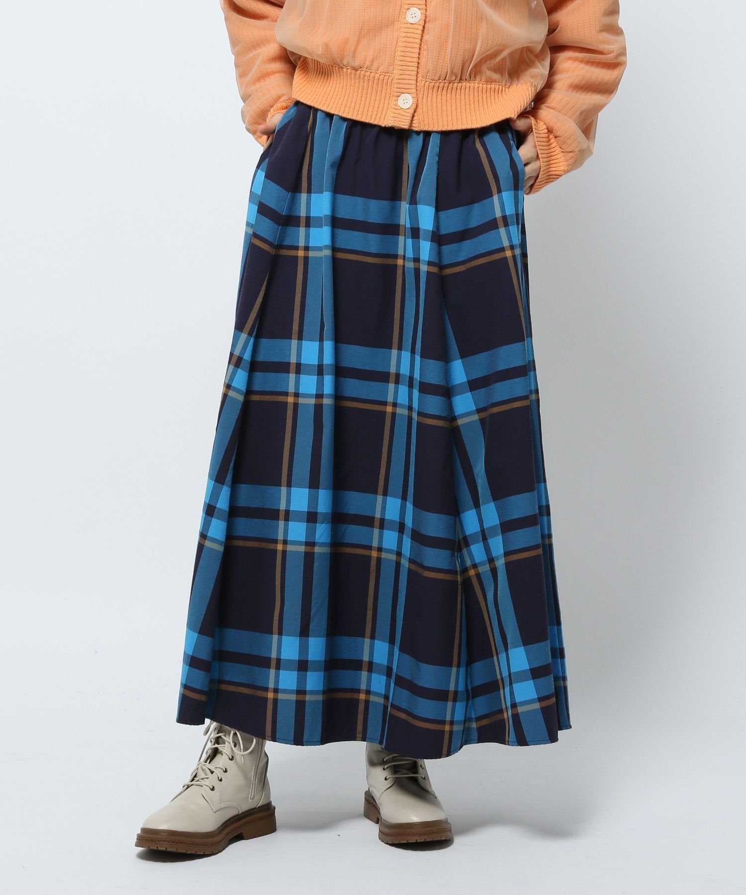 【ニコアンド/niko and】のナイロンオックスアソートスカート インテリア・キッズ・メンズ・レディースファッション・服の通販 founy(ファニー) 　ファッション　Fashion　レディースファッション　WOMEN　スカート　Skirt　おすすめ　Recommend　カーディガン　Cardigan　スウェット　Sweat　ストライプ　Stripe　チェック　Check　プリーツ　Pleats　ベスト　Vest　ロング　Long　定番　Standard　ネイビーチェック88|ID: prp329100003983957 ipo3291000000026373177