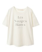 【メルローズ クレール/MELROSE claire】の【Les Nuages Blancs ロゴプリントTシャツ】 オフホワイト|ID: prp329100003984756 ipo3291000000026292150