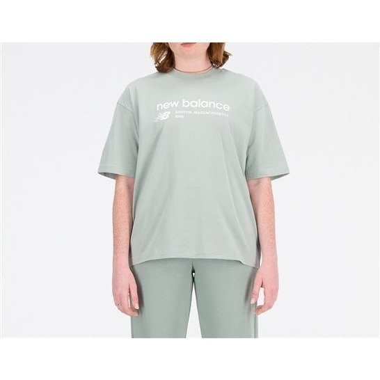 【ニューバランス/new balance】のNB Essentials Linear Heritage オーバーサイズ ショートスリーブTシャツ インテリア・キッズ・メンズ・レディースファッション・服の通販 founy(ファニー) 　ファッション　Fashion　レディースファッション　WOMEN　トップス・カットソー　Tops/Tshirt　シャツ/ブラウス　Shirts/Blouses　ロング / Tシャツ　T-Shirts　ショート　Short　スリーブ　Sleeve　トレンド　Trend　JIRジュニパー|ID: prp329100003986481 ipo3291000000026306083