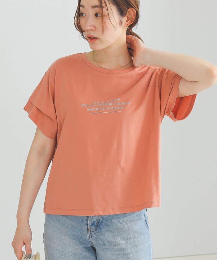 【その他のブランド/Other】のBEAMS HEART / 袖タック ロゴTシャツ インテリア・キッズ・メンズ・レディースファッション・服の通販 founy(ファニー) https://founy.com/ ファッション Fashion レディースファッション WOMEN トップス・カットソー Tops/Tshirt シャツ/ブラウス Shirts/Blouses ロング / Tシャツ T-Shirts インナー Inner シンプル Simple |ID: prp329100003987271 ipo3291000000026313444