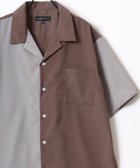 【ラザル/LAZAR / MEN】のシャツ メンズ 半袖 カジュアル オーバーサイズ オープンカラー ブラウン系その他|ID: prp329100003993064 ipo3291000000026383393