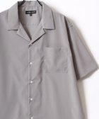 【ラザル/LAZAR / MEN】のシャツ メンズ 半袖 カジュアル オーバーサイズ オープンカラー ライトグレー|ID: prp329100003993064 ipo3291000000026383402