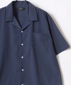 【ラザル/LAZAR / MEN】のシャツ メンズ 半袖 カジュアル オーバーサイズ オープンカラー ブルーグレー|ID: prp329100003993064 ipo3291000000026383409