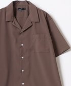 【ラザル/LAZAR / MEN】のシャツ メンズ 半袖 カジュアル オーバーサイズ オープンカラー モカ|ID: prp329100003993064 ipo3291000000026383412