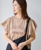 【コーエン/COEN】の【WEB限定】チュールレイヤーフリルスリーブTシャツ 人気、トレンドファッション・服の通販 founy(ファニー) ファッション Fashion レディースファッション WOMEN トップス・カットソー Tops/Tshirt シャツ/ブラウス Shirts/Blouses ロング / Tシャツ T-Shirts チュール Tulle トレンド Trend フリル Frills 今季 This Season 夏 Summer thumbnail BEIGE|ID: prp329100003994601 ipo3291000000028328212