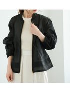 【テチチ/Te chichi】のシアージップアップブルゾン 人気、トレンドファッション・服の通販 founy(ファニー) ファッション Fashion レディースファッション WOMEN アウター Coat Outerwear ブルゾン Blouson/Jackets ギャザー Gather エレガント 上品 Elegant thumbnail ブラック|ID: prp329100004000037 ipo3291000000027375702