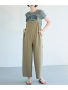 【コカ/COCA】のカットジョーゼットサロペットパンツ Khaki|ID:prp329100004000968