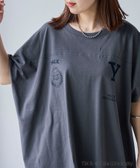 【コーエン/COEN】のYALE別注ロゴプリントビッグフットボールTシャツ DK.GRAY|ID:prp329100004004440