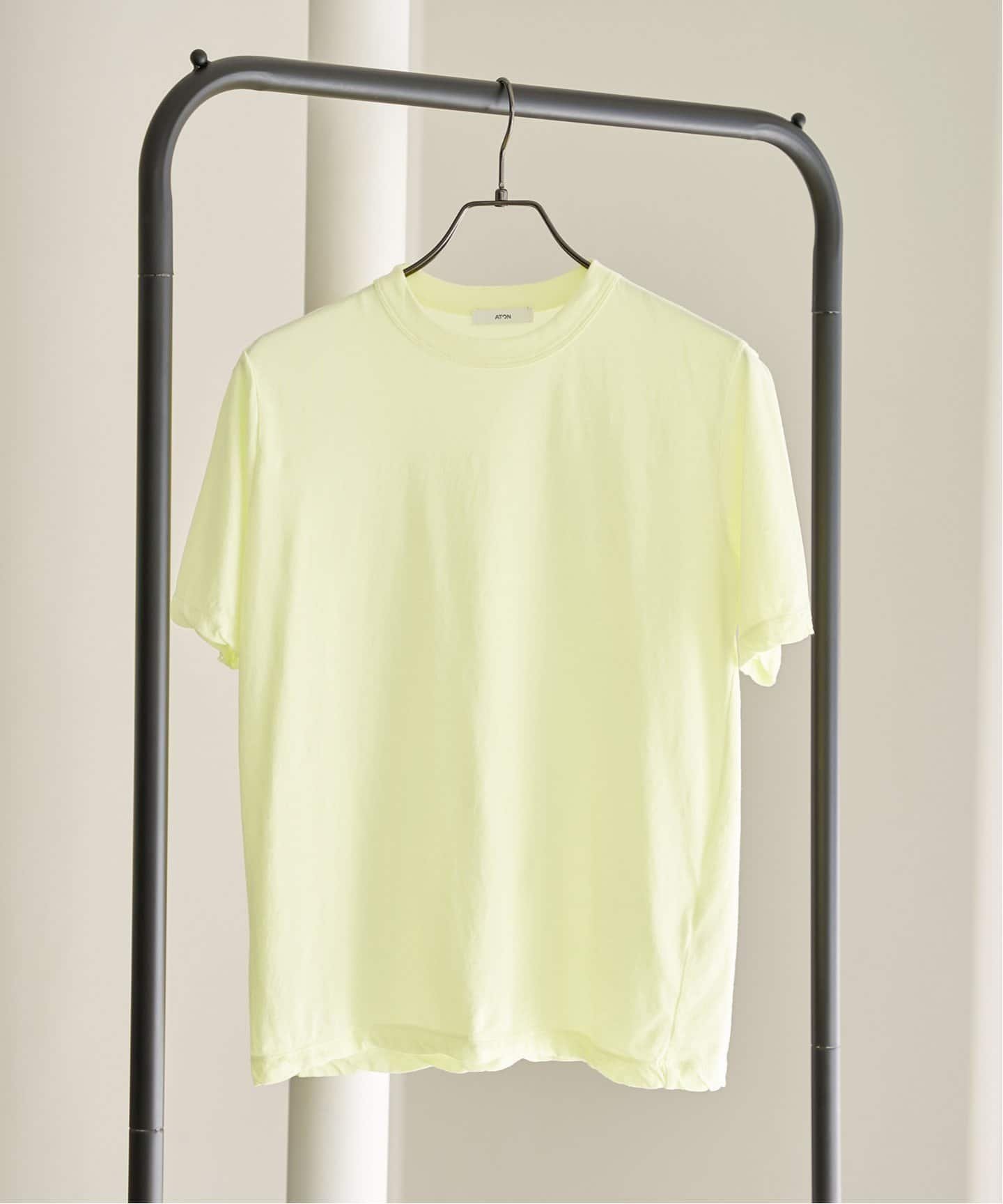 【イエナ/IENA】のATON/エイトン FRESCA SINGLE JERSEY STANDARD Tシャツ インテリア・キッズ・メンズ・レディースファッション・服の通販 founy(ファニー) 　ファッション　Fashion　レディースファッション　WOMEN　トップス・カットソー　Tops/Tshirt　シャツ/ブラウス　Shirts/Blouses　ロング / Tシャツ　T-Shirts　イエロー　Yellow　インド　India　インナー　Inner　サマー　Summer　スタンダード　Standard　トレンド　Trend　人気　Popularity　ベーシック　Basic　レギュラー　Regular　イエロー|ID: prp329100004005035 ipo3291000000026562106