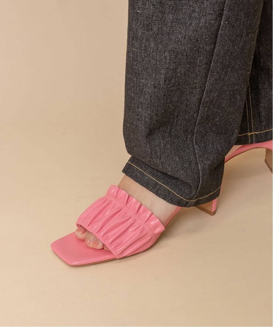 【ランダ/RANDA】の20 colors sandals インテリア・キッズ・メンズ・レディースファッション・服の通販 founy(ファニー) 　ファッション　Fashion　レディースファッション　WOMEN　ギャザー　Gather　トレンド　Trend　フェミニン　Feminine　プレート　Plate　ミュール　Mule　PINK|ID: prp329100004008394 ipo3291000000026528826