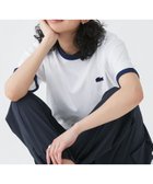 【ラコステ/LACOSTE】の【オンライン限定】LACOSTE ワンポイントロゴ リンガーTシャツ 人気、トレンドファッション・服の通販 founy(ファニー) ファッション Fashion レディースファッション WOMEN トップス・カットソー Tops/Tshirt シャツ/ブラウス Shirts/Blouses ロング / Tシャツ T-Shirts コンパクト Compact シンプル Simple スポーティ Sporty スマート Smart デニム Denim トレンド Trend なめらか Smooth 人気 Popularity メンズ Mens ワンポイント One Point おすすめ Recommend thumbnail ホワイト×ネイビー|ID: prp329100004011151 ipo3291000000028549813