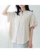 【コカ/COCA】のバンドカラーブラウス Beige|ID:prp329100004014579