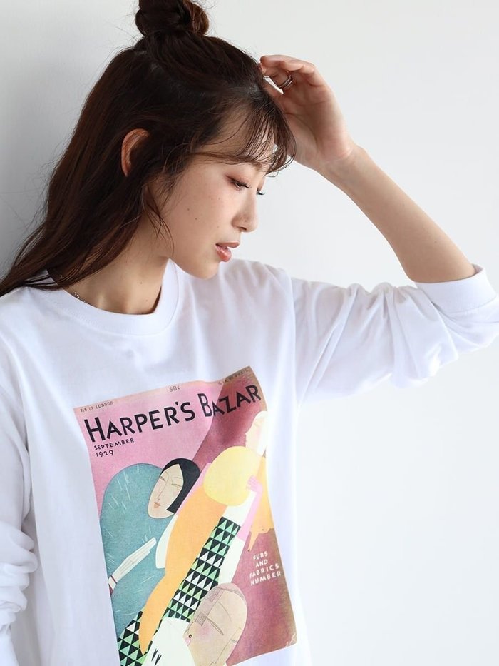 【ヴァン/Vin】のHarper s BAZAAR long sleeve T-shirt A インテリア・キッズ・メンズ・レディースファッション・服の通販 founy(ファニー) https://founy.com/ ファッション Fashion レディースファッション WOMEN トップス・カットソー Tops/Tshirt シャツ/ブラウス Shirts/Blouses ロング / Tシャツ T-Shirts インナー Inner グラフィック Graphic コレクション Collection ジャケット Jacket ニューヨーク New York プリント Print ベスト Vest 雑誌 Magazine |ID: prp329100004016307 ipo3291000000026622536