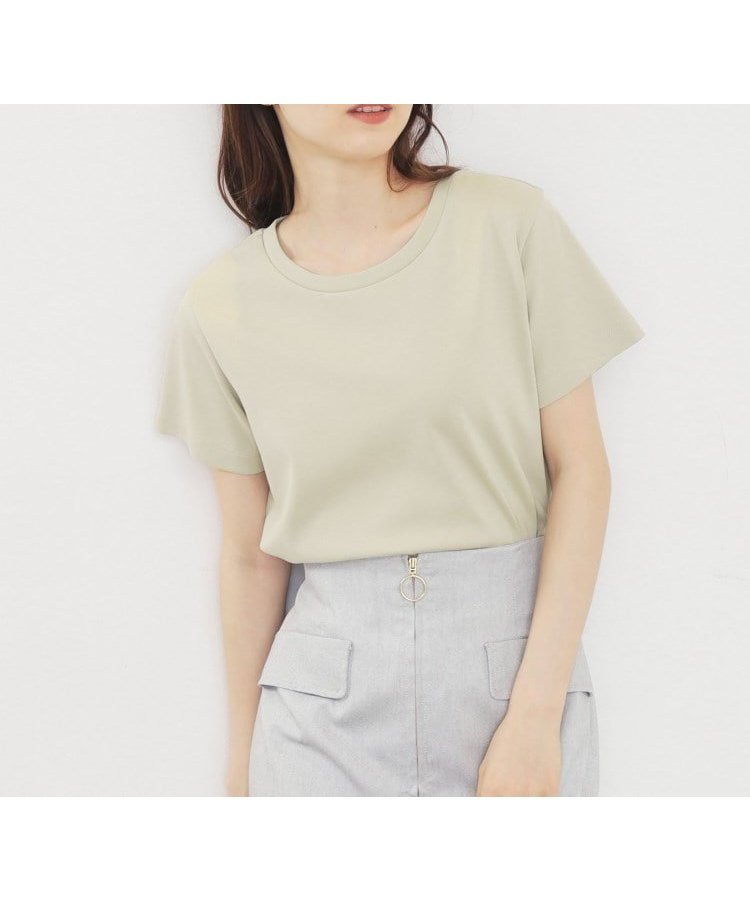 【インデックス/INDEX】の≪8color/S-LLsize≫透け感軽減バックシャンTシャツ【UVケア/接触冷感/洗濯機洗い可】 インテリア・キッズ・メンズ・レディースファッション・服の通販 founy(ファニー) 　ファッション　Fashion　レディースファッション　WOMEN　トップス・カットソー　Tops/Tshirt　シャツ/ブラウス　Shirts/Blouses　ロング / Tシャツ　T-Shirts　バッグ　Bag　カーキ|ID: prp329100004016419 ipo3291000000028345014