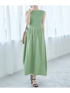 【コカ/COCA】のボートネックサマーニットワンピース Lt.green|ID: prp329100004021470 ipo3291000000028754954