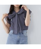 【ナチュラル ビューティー ベーシック/NATURAL BEAUTY BASIC】のリボンボウタイドットブラウス 人気、トレンドファッション・服の通販 founy(ファニー) ファッション Fashion レディースファッション WOMEN トップス・カットソー Tops/Tshirt シャツ/ブラウス Shirts/Blouses おすすめ Recommend シフォン Chiffon ジョーゼット Georgette スリーブ Sleeve トレンド Trend ドット Dot フェミニン Feminine フレア Flare プリント Print リボン Ribbon thumbnail チャコールベース2|ID: prp329100004022210 ipo3291000000029061389