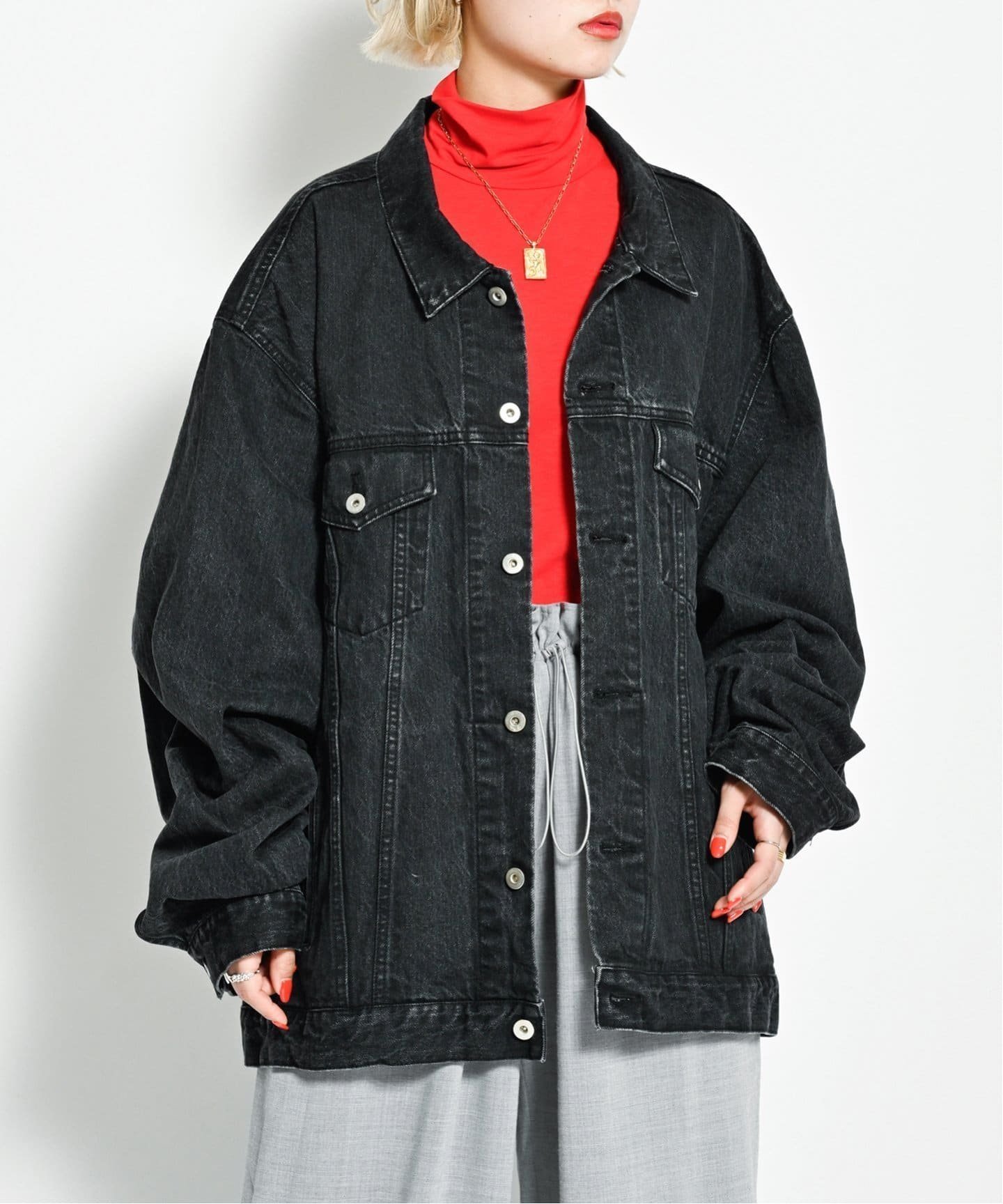 【シティーショップ/CITYSHOP】のOVER SIZE デニムジャケット 人気、トレンドファッション・服の通販 founy(ファニー) 　ファッション　Fashion　レディースファッション　WOMEN　アウター　Coat Outerwear　ジャケット　Jackets　デニムジャケット　Denim Jackets　2024年　2024　2024-2025秋冬・A/W　Aw/Autumn/Winter/Fw/Fall/2024-2025　ジャケット　Jacket　スウェット　Sweat　デニム　Denim　トレンド　Trend　リラックス　Relax　ヴィンテージ　Vintage　 other-1|ID: prp329100004028433 ipo3291000000028607889