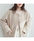 【ナチュラルクチュール/natural couture】のハート釦ほっこり素材コートジャケット ベージュ|ID: prp329100004031343 ipo3291000000028753901