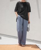 【アーバンリサーチ ドアーズ/URBAN RESEARCH DOORS】のリネン混イージーパンツ 人気、トレンドファッション・服の通販 founy(ファニー) ファッション Fashion レディースファッション WOMEN パンツ Pants サンダル Sandals ストレート Straight フラット Flat リネン Linen ワイド Wide エレガント 上品 Elegant thumbnail BLUE|ID: prp329100004031744 ipo3291000000028326290