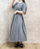 【アクシーズファム/axes femme】の襟付カットワークプリーツワンピース 人気、トレンドファッション・服の通販 founy(ファニー) ファッション Fashion レディースファッション WOMEN ワンピース Dress カッティング Cutting トレンド Trend thumbnail グレー|ID: prp329100004032894 ipo3291000000027285312