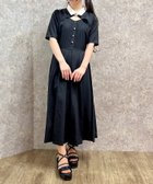 【アクシーズファム/axes femme】の襟付カットワークプリーツワンピース 人気、トレンドファッション・服の通販 founy(ファニー) ファッション Fashion レディースファッション WOMEN ワンピース Dress カッティング Cutting トレンド Trend thumbnail 黒|ID: prp329100004032894 ipo3291000000027285314