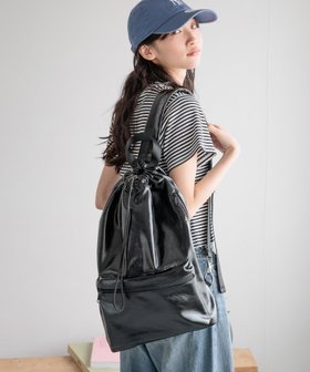 【ローリーズファーム/LOWRYS FARM】のBIGワンショルダーBAG 人気、トレンドファッション・服の通販 founy(ファニー) ファッション Fashion レディースファッション WOMEN バッグ Bag ショルダー Shoulder ジップ Zip リュック Ruck Sack |ID:prp329100004038886