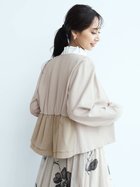 【ヴァン/Vin】のバックフリルノーカラージャケット 人気、トレンドファッション・服の通販 founy(ファニー) ファッション Fashion レディースファッション WOMEN アウター Coat Outerwear ジャケット Jackets ノーカラージャケット No Collar Leather Jackets ジャケット Jacket セレモニー Ceremony ドッキング Docking ビジネス 仕事 通勤 Business フリル Frills フロント Front thumbnail ベージュ|ID: prp329100004042304 ipo3291000000028737693