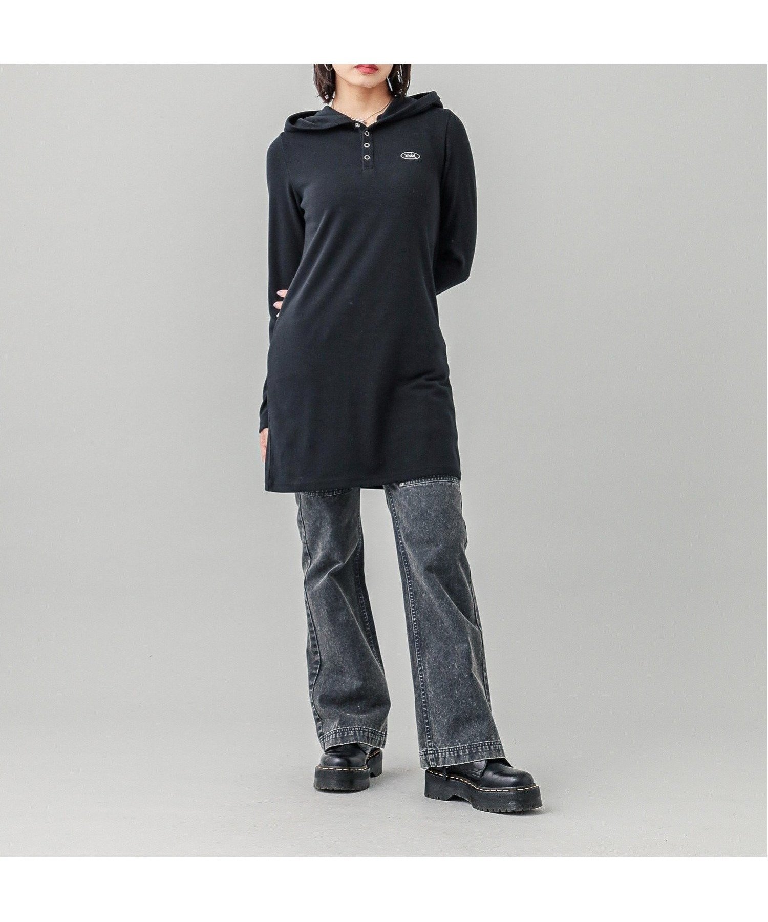 【エックスガール/X-girl】のRIB HOODIE DRESS X-girl 人気、トレンドファッション・服の通販 founy(ファニー) 　ファッション　Fashion　レディースファッション　WOMEN　ワンピース　Dress　ドレス　Party Dresses　A/W・秋冬　Aw・Autumn/Winter・Fw・Fall-Winter　おすすめ　Recommend　コンパクト　Compact　パーカー　Hoodie　ワンポイント　One Point　 other-1|ID: prp329100004046363 ipo3291000000027599597