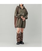 【エックスガール/X-girl】のPANELED SWEAT ANORAK DRESS X-girl 人気、トレンドファッション・服の通販 founy(ファニー) ファッション Fashion レディースファッション WOMEN トップス・カットソー Tops/Tshirt パーカ Sweats スウェット Sweat ワンピース Dress ドレス Party Dresses A/W・秋冬 Aw・Autumn/Winter・Fw・Fall-Winter スウェット Sweat フロント Front ロング Long thumbnail OLIVE|ID: prp329100004046364 ipo3291000000027599993