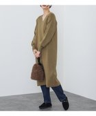 【その他のブランド/Other】のVネック ロング ニットワンピース 人気、トレンドファッション・服の通販 founy(ファニー) ファッション Fashion レディースファッション WOMEN ワンピース Dress ニットワンピース Knit Dresses アクリル Acrylic インナー Inner シルバー Silver シンプル Simple タートル Turtle ロング Long おすすめ Recommend エレガント 上品 Elegant thumbnail OLIVE|ID: prp329100004050253 ipo3291000000028755693