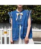 【フリークスストア/FREAK'S STORE】のデニムフリルベスト 24AW 人気、トレンドファッション・服の通販 founy(ファニー) ファッション Fashion レディースファッション WOMEN アウター Coat Outerwear トップス・カットソー Tops/Tshirt ベスト/ジレ Gilets/Vests 2024年 2024 2024-2025秋冬・A/W Aw/Autumn/Winter/Fw/Fall/2024-2025 A/W・秋冬 Aw・Autumn/Winter・Fw・Fall-Winter 冬 Winter インナー Inner デニム Denim フロント Front ベスト Vest リボン Ribbon 人気 Popularity thumbnail ブルー|ID: prp329100004050344 ipo3291000000028741709