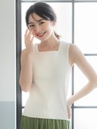 【コカ/COCA】のうさみみシルエットサマーニットタンクトップ 人気、トレンドファッション・服の通販 founy(ファニー) ファッション Fashion レディースファッション WOMEN トップス・カットソー Tops/Tshirt ニット Knit Tops サマー Summer スクエア Square タンク Tank デコルテ Decolletage トレンド Trend ポケット Pocket ラップ Wrap リネン Linen 夏 Summer thumbnail White|ID: prp329100004052447 ipo3291000000027244834