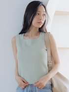 【コカ/COCA】のうさみみシルエットサマーニットタンクトップ 人気、トレンドファッション・服の通販 founy(ファニー) ファッション Fashion レディースファッション WOMEN トップス・カットソー Tops/Tshirt ニット Knit Tops サマー Summer スクエア Square タンク Tank デコルテ Decolletage トレンド Trend ポケット Pocket ラップ Wrap リネン Linen 夏 Summer thumbnail Lt.green|ID: prp329100004052447 ipo3291000000027244836