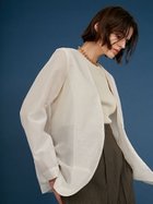 【スタイリング/styling】のノーカラーシアージャケット 人気、トレンドファッション・服の通販 founy(ファニー) 雑誌掲載アイテム Magazine Items ファッション雑誌 Fashion Magazines オッジ Oggi ファッション Fashion レディースファッション WOMEN アウター Coat Outerwear ジャケット Jackets 9月号 September Issue エレガント 上品 Elegant シアー Sheer ジャケット Jacket 羽織 Haori 雑誌 Magazine thumbnail OWHT[002]|ID: prp329100004054169 ipo3291000000028606755