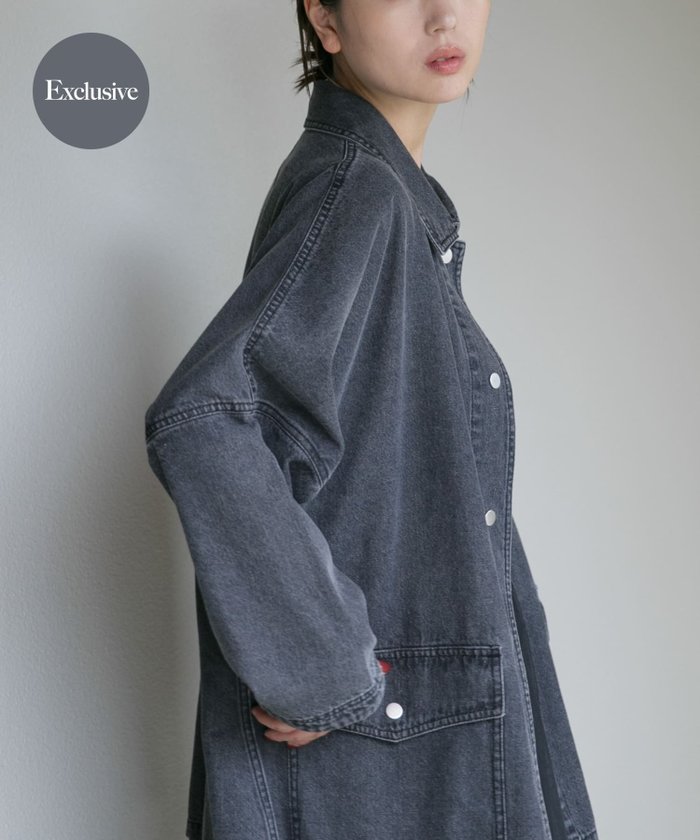 【アーバンリサーチ ロッソ/URBAN RESEARCH ROSSO】のYENN LT DENIM COAT インテリア・キッズ・メンズ・レディースファッション・服の通販 founy(ファニー) https://founy.com/ ファッション Fashion レディースファッション WOMEN アウター Coat Outerwear コート Coats ジャケット Jacket デニム Denim ポケット Pocket ワーク Work |ID: prp329100004055075 ipo3291000000028788458