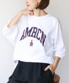 【マイカ ディール/MICA & DEAL】の【AMERICANA*MICA DEAL】 AMRCN ロゴプリント T-shirt 人気、トレンドファッション・服の通販 founy(ファニー) ファッション Fashion レディースファッション WOMEN トップス・カットソー Tops/Tshirt シャツ/ブラウス Shirts/Blouses ロング / Tシャツ T-Shirts カットソー Cut And Sew コレクション Collection シルク Silk トレンド Trend プリント Print thumbnail WHITE|ID: prp329100004055295 ipo3291000000028302420