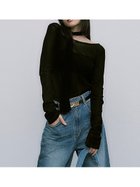 【フレイ アイディー/FRAY I.D】のフロッキープリント2wayトップス 人気、トレンドファッション・服の通販 founy(ファニー) ファッション Fashion レディースファッション WOMEN トップス・カットソー Tops/Tshirt エレガント 上品 Elegant シアー Sheer ストレッチ Stretch チュール Tulle ファブリック Fabric フェミニン Feminine フロント Front ベロア Velor ボトム Bottom リボン Ribbon thumbnail BLK[009]|ID: prp329100004055325 ipo3291000000028546389