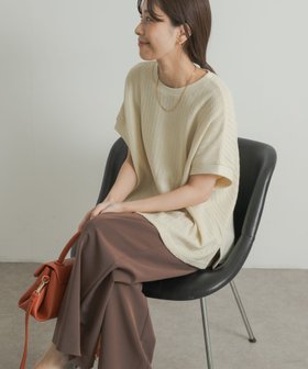 【アーバンリサーチ ドアーズ/URBAN RESEARCH DOORS】の柄編みカットプルオーバー 人気、トレンドファッション・服の通販 founy(ファニー) ファッション Fashion レディースファッション WOMEN トップス・カットソー Tops/Tshirt プルオーバー Pullover 2024年 2024 2024春夏・S/S Ss,Spring/Summer,2024 S/S・春夏 Ss・Spring/Summer カットソー Cut And Sew リラックス Relax ルーズ Loose 夏 Summer 秋 Autumn/Fall |ID:prp329100004055344