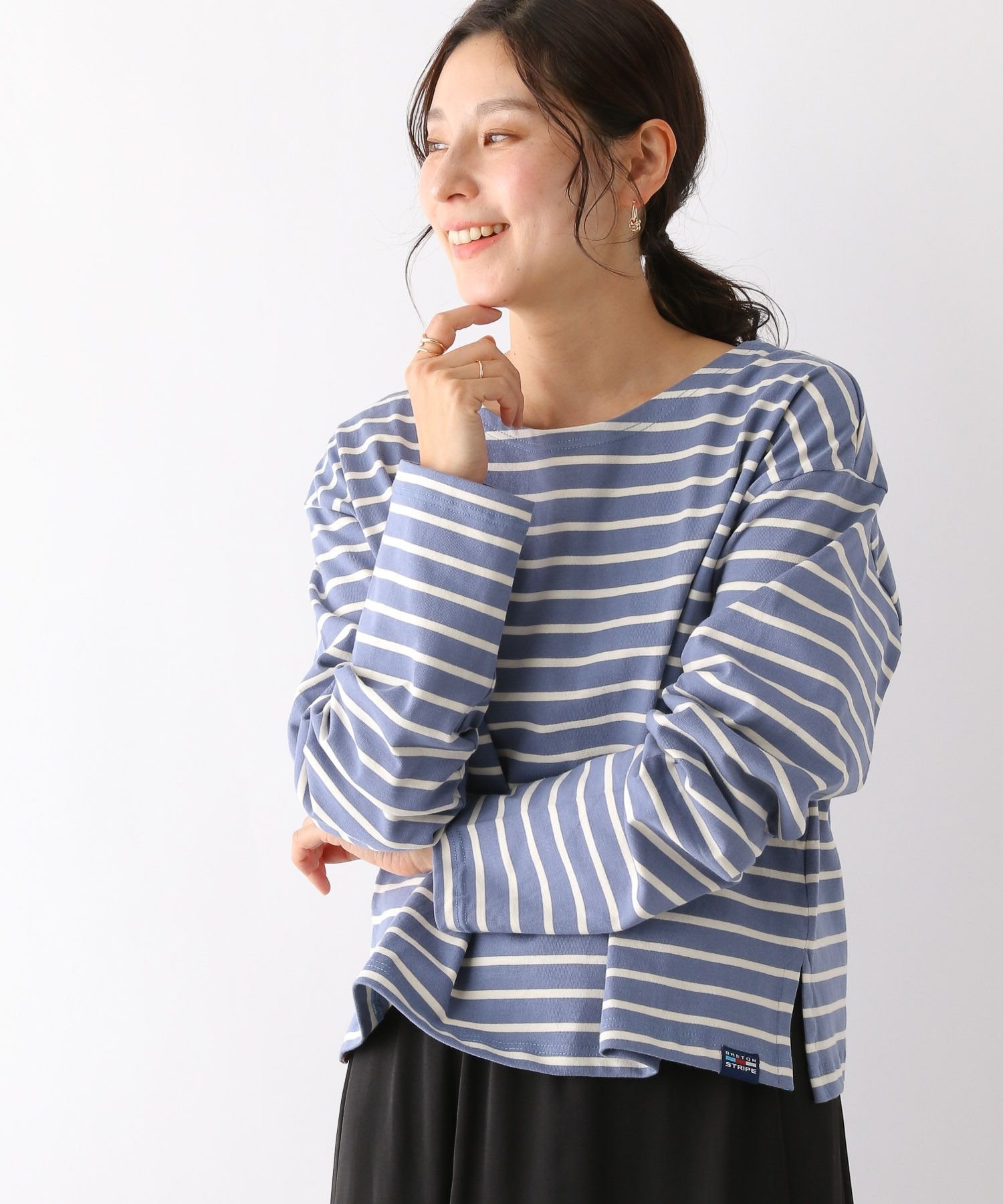 【レプシィム ローリーズファーム/LEPSIM LOWRYS FARM】の【BRETON STRIPE】クロプトプルオーバー 人気、トレンドファッション・服の通販 founy(ファニー) 　ファッション　Fashion　レディースファッション　WOMEN　トップス・カットソー　Tops/Tshirt　プルオーバー　Pullover　おすすめ　Recommend　カットソー　Cut And Sew　クロップド　Cropped　シンプル　Simple　ボーダー　Border　ミリタリー　Military　定番　Standard　 other-1|ID: prp329100004055640 ipo3291000000027305433