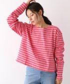 【レプシィム ローリーズファーム/LEPSIM LOWRYS FARM】の【BRETON STRIPE】クロプトプルオーバー フューシャ*レッド22|ID:prp329100004055640