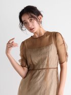 【ラシュッド/LASUD】のレイヤードエプロンドレス 人気、トレンドファッション・服の通販 founy(ファニー) ファッション Fashion レディースファッション WOMEN ワンピース Dress ドレス Party Dresses おすすめ Recommend インナー Inner トレンド Trend ドレス Dress フラワー Flower モチーフ Motif レース Race 結婚式 Wedding Ceremony thumbnail ブラウン|ID: prp329100004056047 ipo3291000000028233501