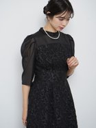 【ヴァン/Vin】のふくれジャガードバックリボンドレス 人気、トレンドファッション・服の通販 founy(ファニー) ファッション Fashion レディースファッション WOMEN ワンピース Dress ドレス Party Dresses シアー Sheer デコルテ Decolletage ドレス Dress フレア Flare リボン Ribbon エレガント 上品 Elegant 切替 Switching thumbnail ブラック|ID: prp329100004056061 ipo3291000000028233525