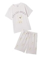 【ジェラート ピケ/gelato pique / KIDS】の【JUNIOR】 DOG柄Tシャツ ショートパンツセット 人気、トレンドファッション・服の通販 founy(ファニー) ファッション Fashion キッズファッション KIDS ボトムス Bottoms/Kids イラスト Illustration ショート Short セットアップ Set Up プリント Print ワンポイント One Point 犬 Dog thumbnail PNK[066]|ID: prp329100004056677 ipo3291000000028417191