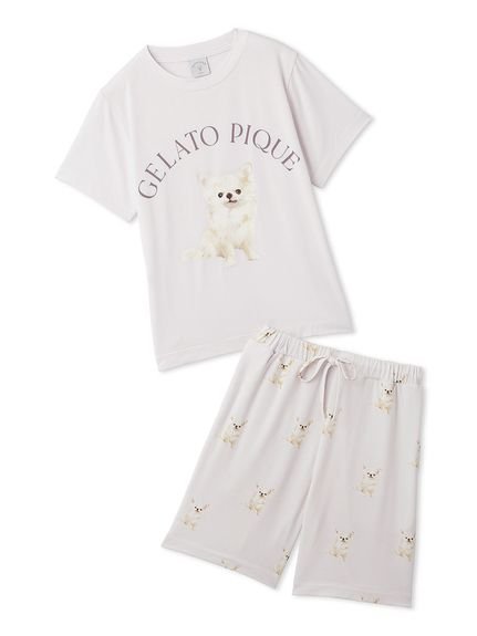 【ジェラート ピケ/gelato pique / KIDS】の【JUNIOR】 DOG柄Tシャツ ショートパンツセット インテリア・キッズ・メンズ・レディースファッション・服の通販 founy(ファニー) 　ファッション　Fashion　キッズファッション　KIDS　ボトムス　Bottoms/Kids　イラスト　Illustration　ショート　Short　セットアップ　Set Up　プリント　Print　ワンポイント　One Point　犬　Dog　PNK[066]|ID: prp329100004056677 ipo3291000000028417191